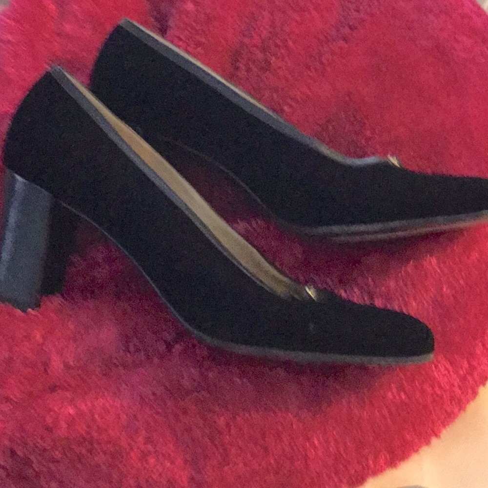 Versace black velvet dress shoes - Picture 3 of 6